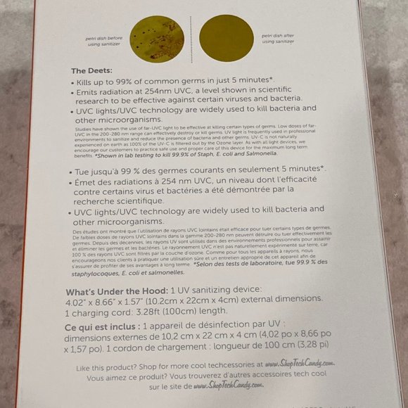 TECH Candy UV Sanitizer NEW IN BOX - Picture 5 of 5